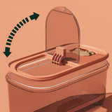 Maxbell Airtight Storage Containers Visible Dustproof for Cupboards Kitchen Closets 10L