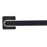 Maxbell Wall Mounting Towel Bar Accessories Multifunctional Single Layer for Cabinet Large black