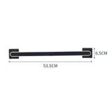 Maxbell Wall Mounting Towel Bar Accessories Multifunctional Single Layer for Cabinet Large black