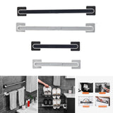 Maxbell Wall Mounting Towel Bar Accessories Multifunctional Single Layer for Cabinet Large black