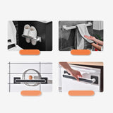 Maxbell Wall Mounting Towel Bar Accessories Multifunctional Single Layer for Cabinet Large black
