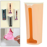 Maxbell Storage Box Grocery Bag Holder Wall Mounted for Restaurant Hotel Pantry Orange