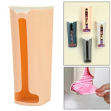 Maxbell Storage Box Grocery Bag Holder Wall Mounted for Restaurant Hotel Pantry Orange