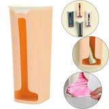 Maxbell Storage Box Grocery Bag Holder Wall Mounted for Restaurant Hotel Pantry Orange