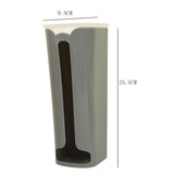Maxbell Storage Box Grocery Bag Holder Wall Mounted for Restaurant Hotel Pantry Grey