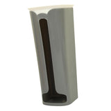 Maxbell Storage Box Grocery Bag Holder Wall Mounted for Restaurant Hotel Pantry Grey