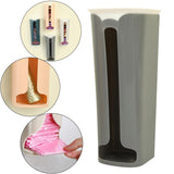 Maxbell Storage Box Grocery Bag Holder Wall Mounted for Restaurant Hotel Pantry Grey