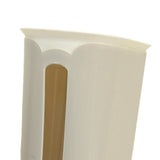 Maxbell Storage Box Grocery Bag Holder Wall Mounted for Restaurant Hotel Pantry Beige