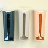 Maxbell Storage Box Grocery Bag Holder Wall Mounted for Restaurant Hotel Pantry Beige