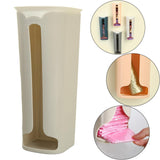 Maxbell Storage Box Grocery Bag Holder Wall Mounted for Restaurant Hotel Pantry Beige