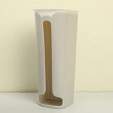 Maxbell Storage Box Grocery Bag Holder Wall Mounted for Restaurant Hotel Pantry Beige