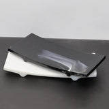 Maxbell Resin Decorative Tray Bathroom Tray Towel Perfume Holder for Coffee Table Black