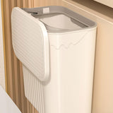 Maxbell Kitchen Waste Compost Bin Multifunction Holder for Cabinet Door Countertop White 7L