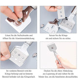 Maxbell Cleaning Scraper Tools Shovel Removing Sticker with Blades for Kitchen Wall