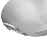 Maxbell Steel Saute Pan Double Handle Utensils Portable Thickened for Household BBQ 32cm