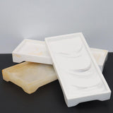 Maxbell Marble Bathroom Trays Jewelry Organizer Decorative for Dresser Candles White