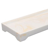 Maxbell Marble Bathroom Trays Jewelry Organizer Decorative for Dresser Candles White Yellow