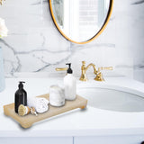 Maxbell Marble Bathroom Trays Jewelry Organizer Decorative for Dresser Candles  Yellow