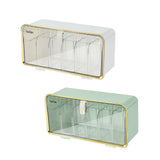 Maxbell Ties Underwear Sock Organizer Box Transparent Wall Hanging Accessories Green