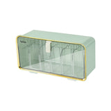 Maxbell Ties Underwear Sock Organizer Box Transparent Wall Hanging Accessories Green