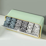 Maxbell Ties Underwear Sock Organizer Box Transparent Wall Hanging Accessories Green
