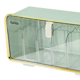 Maxbell Ties Underwear Sock Organizer Box Transparent Wall Hanging Accessories Green