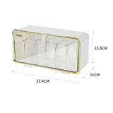 Maxbell Ties Underwear Sock Organizer Box Transparent Wall Hanging Accessories White