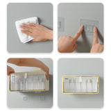 Maxbell Ties Underwear Sock Organizer Box Transparent Wall Hanging Accessories White