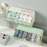 Maxbell Ties Underwear Sock Organizer Box Transparent Wall Hanging Accessories White