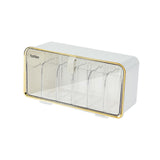 Maxbell Ties Underwear Sock Organizer Box Transparent Wall Hanging Accessories White