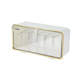 Maxbell Ties Underwear Sock Organizer Box Transparent Wall Hanging Accessories White