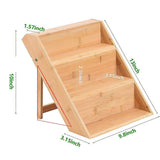 Maxbell Household Wood Seasoning Rack Space Saving Wooden for Cupboard Cabinet