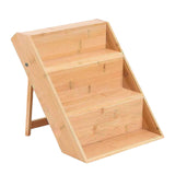 Maxbell Household Wood Seasoning Rack Space Saving Wooden for Cupboard Cabinet
