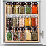 Maxbell Household Wood Seasoning Rack Space Saving Wooden for Cupboard Cabinet