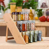 Maxbell Household Wood Seasoning Rack Space Saving Wooden for Cupboard Cabinet