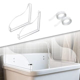 Maxbell 2x Bathtub Water Splash Guard Durable Sink Basin Edges Deflector for Kitchen