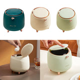 Maxbell Mini Waste Garbage Bin Cleaning Tools for Vanity Tabletop Table Dark green