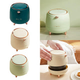 Maxbell Mini Waste Garbage Bin Cleaning Tools for Vanity Tabletop Table Dark green
