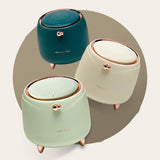 Maxbell Mini Waste Garbage Bin Cleaning Tools for Vanity Tabletop Table Dark green