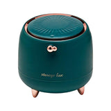 Maxbell Mini Waste Garbage Bin Cleaning Tools for Vanity Tabletop Table Dark green