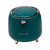Maxbell Mini Waste Garbage Bin Cleaning Tools for Vanity Tabletop Table Dark green