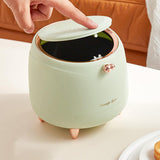 Maxbell Mini Waste Garbage Bin Cleaning Tools for Vanity Tabletop Table Light green