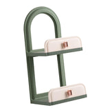 Maxbell Cosmetic Holder Storage Shelf Makeup Display Rack for Kitchen Cupboard Light Green