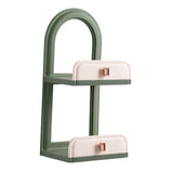 Maxbell Cosmetic Holder Storage Shelf Makeup Display Rack for Kitchen Cupboard Light Green
