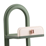 Maxbell Cosmetic Holder Storage Shelf Makeup Display Rack for Kitchen Cupboard Light Green