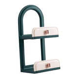 Maxbell Cosmetic Holder Storage Shelf Makeup Display Rack for Kitchen Cupboard Dark Green