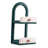 Maxbell Cosmetic Holder Storage Shelf Makeup Display Rack for Kitchen Cupboard Dark Green