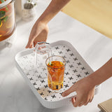 Maxbell Water Drain Rack Organizer Cup Portable for Living Room Kitchen Accessory L