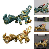 Maxbell Creative Bottle Rack Ornament Resin Craft for Restaurant Cabinet Decor Blue