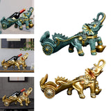 Maxbell Creative Bottle Rack Ornament Resin Craft for Restaurant Cabinet Decor Blue